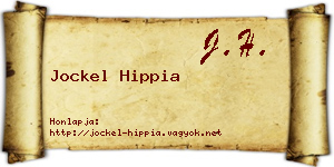 Jockel Hippia névjegykártya