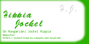 hippia jockel business card